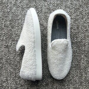 ALLBIRDS Men's Wool Cruisers - Fuzzy White Slip-on Shoes
